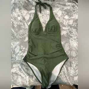 CUPSHE One Piece Green Swimsuit